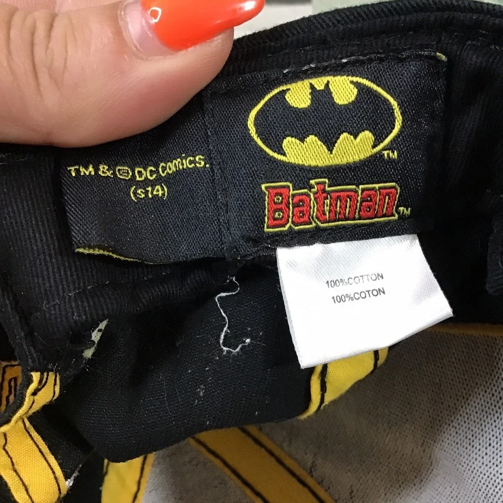 Batman Hat Youth One‎ Size DC Comics Classic Logo Snapback Baseball Cap